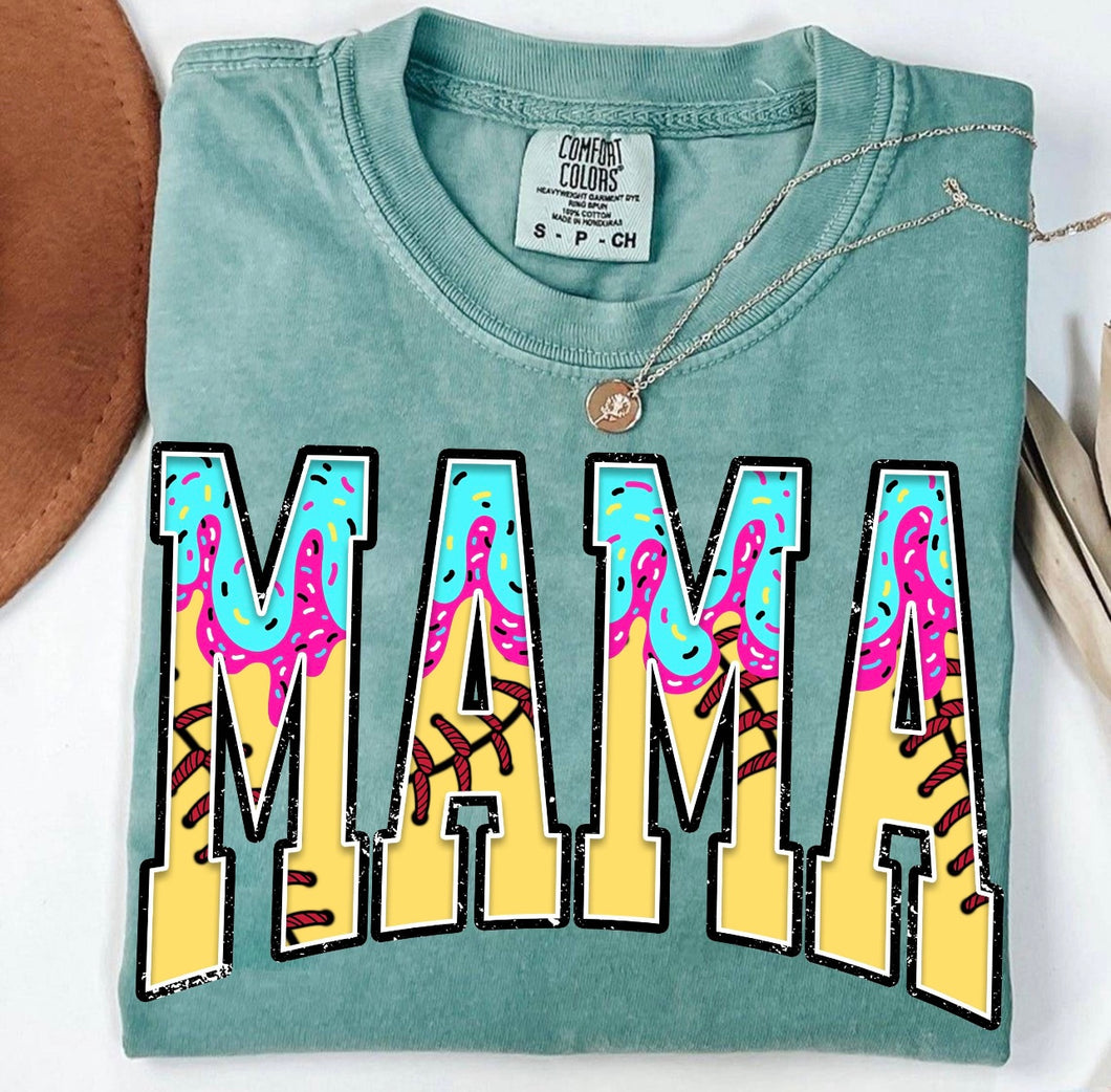 Softball Mama (Drip Design)