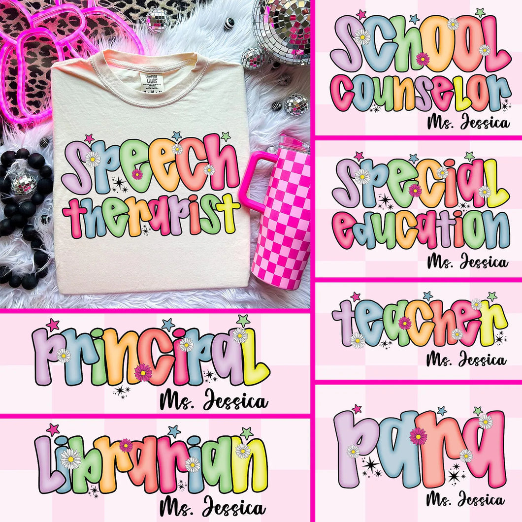 Preppy School Occupation Design
